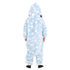 Snuggs Kids Blanket Onesie Light Blue Snowflakes